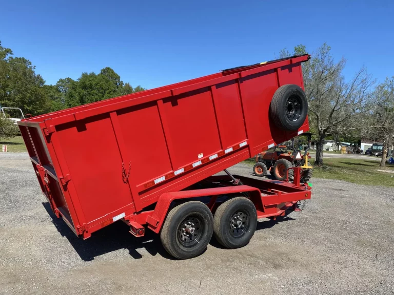 Two axle dump trailer