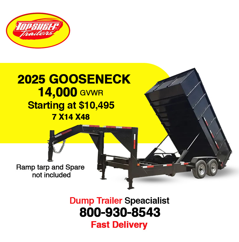 14,000 lb dump trailer