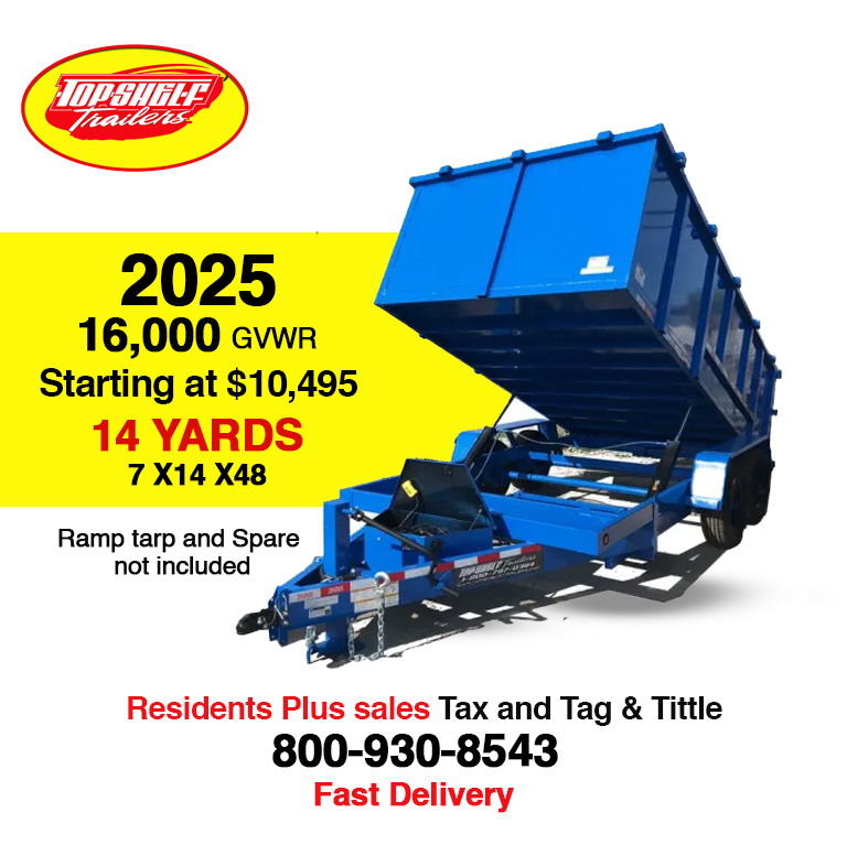 14,000 lb dump trailer