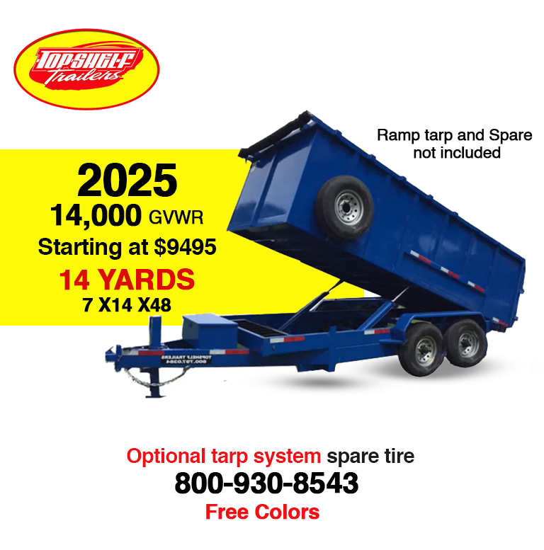 14,000 lb dump trailer