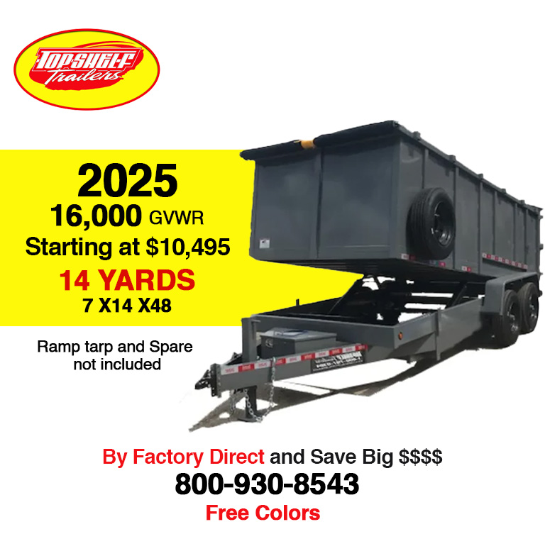 14,000 lb dump trailer