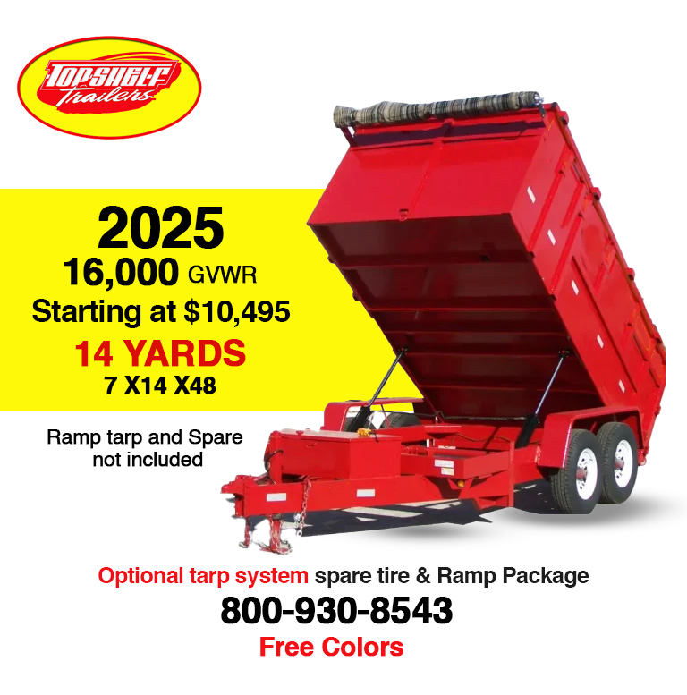 14,000 lb dump trailer